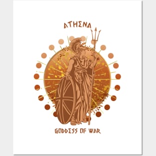 Athena goddess of wisdom and warfare Posters and Art